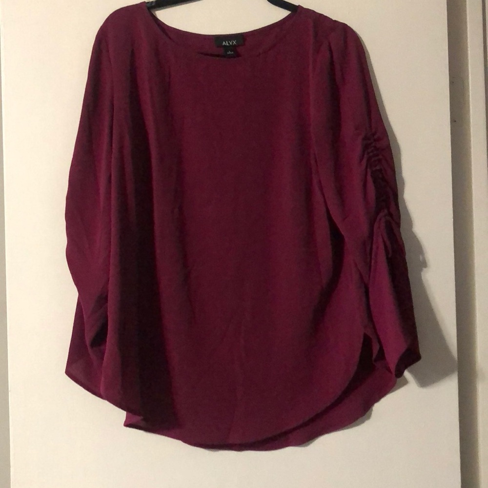 Maroon purple work shirt